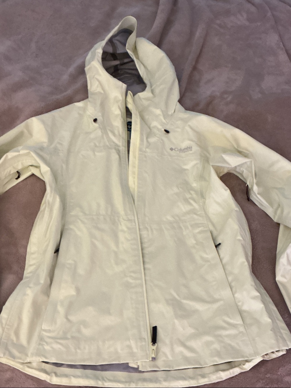 Columbia titanium Women's highlighter yellow Waterproof Hooded Jacket